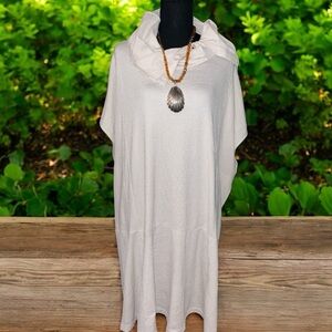 Free People Women’s Oversized Free People Beach Cream Swimsuit Cover/ Dress